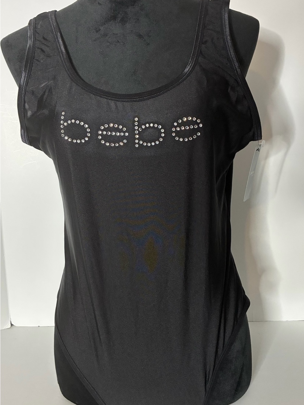 Bebe NWT Bodysuit Size 1X, Black, Stretch.